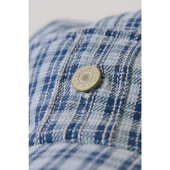 Rework Levi's Flannel Plaid 5 Panel Hat - Picture 7 of 9